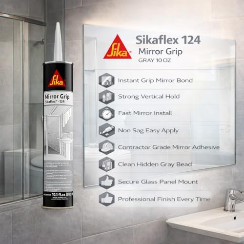 Sika Sikaflex 124 Mirror Grip Gray adhesivo para espejos 10 oz miniatura 2