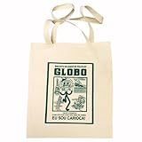 Bolsa 100% algodão Estampa BISCOITO GLOBO (verde)