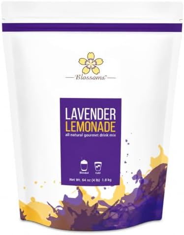 Lavender Lemonade Drink Mix, 4 lb Bag | Java Frost Powdered Lemonade for Iced & Blended Drinks