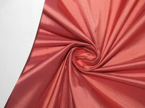 Soie Dupioni pêche Georgia 137,2 cm tissu anti-plis pour tailleur et robe de soirée rigide