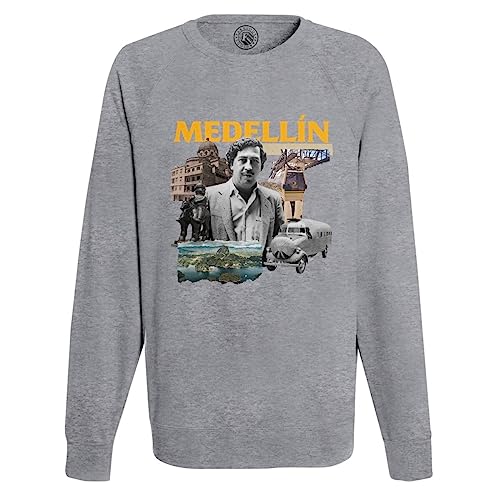 Sweat Shirt Homme Medellin Colombie style vintage voyage pour un look urbain decontracte