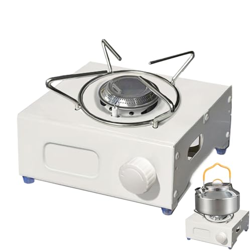 Hornillo De Gas De Tamaño Pequeño,Estufa De Gas Portátil Para Hornear - Quemador De Fuego Para Picnic, Para Camping Senderismo Cocina Terraza Plan de Trabajo Playa Camping-Car