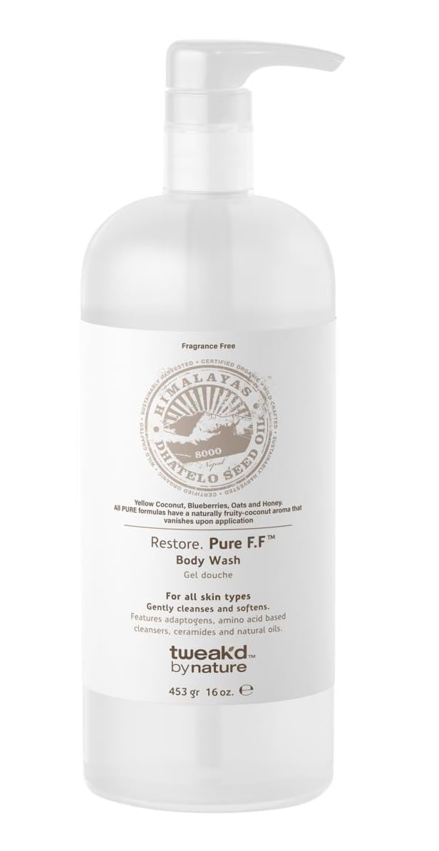 Tweak’d by Nature - Lavender Rain Body Wash, Sulfate Free, Natural, Hydrating and Moisturizing, Gentle Lavender Shower Gel and Body Wash for Women (1 Pack)