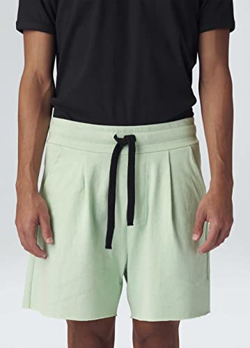 Bermuda Over Color Pleat-Verde Cana