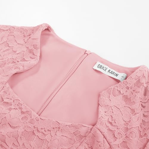 Image of GRACE KARIN Cocktail Dresses for Women Cap Sleeve Lace Dress