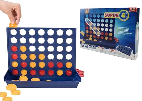 Gioco in Scatola per Famiglie e Serate Divertenti Il gioco da tavolo Quattro di fila è perfetto per riunire tutta la famiglia o animare una serata con gli amici. Facile da imparare e veloce da giocare, è un passatempo ideale per momenti di relax e socializzazione. Accompagna i tuoi bambini in attività genitore-figlio o organizza tornei con gli amici: il divertimento è assicurato!