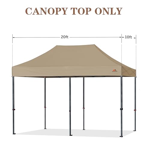 Image of SCOCANOPY Khaki Commercial 10x20 Canopy Replacement Top