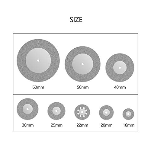 32 dischi diamantati, mini lame per sega da