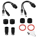 Bgfaquri – 1 Paar Passives PoE Adapter Kabel, Wasserdichter PoE-Splitte