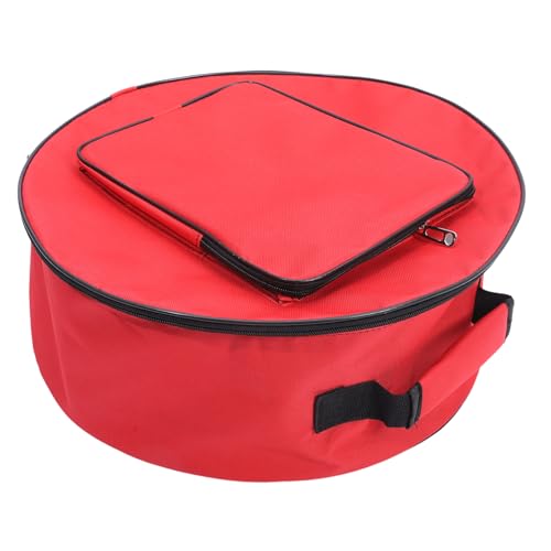 HANABASS Snare Drum Carrying Pouch Red Oxford Fabric Tear-resistant for Drum Travel