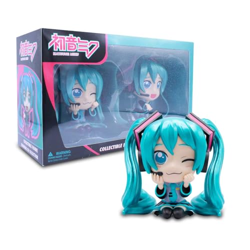 Hatsune Miku Metallic 2‑Pack Collector Set – Over 5″ Premium PVC Collectible Figures in Window Box – Official Licensed Vocaloid Memorabilia – Perfect for Display & Collectors