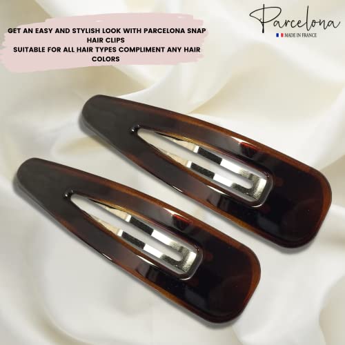 Parcelona Pinzas para el Cabello French Clic Clac 8.7 cm miniatura 3