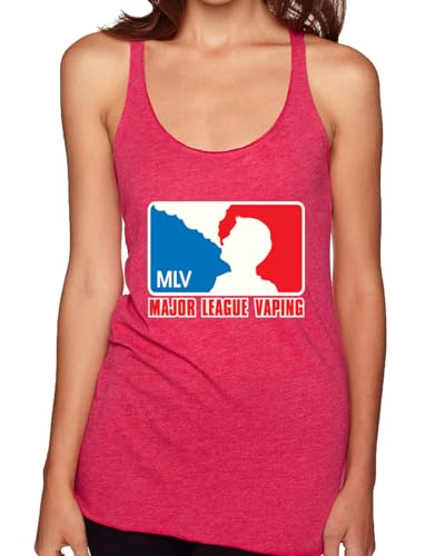 MLV Funny Vape Cloud Racerback Tank Top Large
