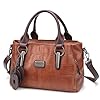 Handbags and Purses for women Vegan Leather Tote Bag for Women Satchel Shoulder Bags Travel Purse with Compartments