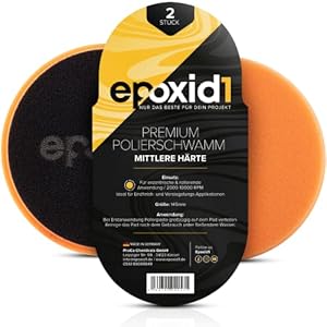 epoxid1 Polierpad 145mm 2er Set Mittel