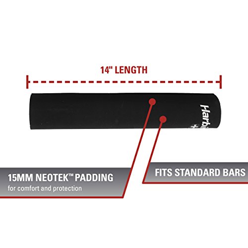 Harbinger Neotek Foam Core Bar Pad, Standard 14-Inch , Black #TOP1