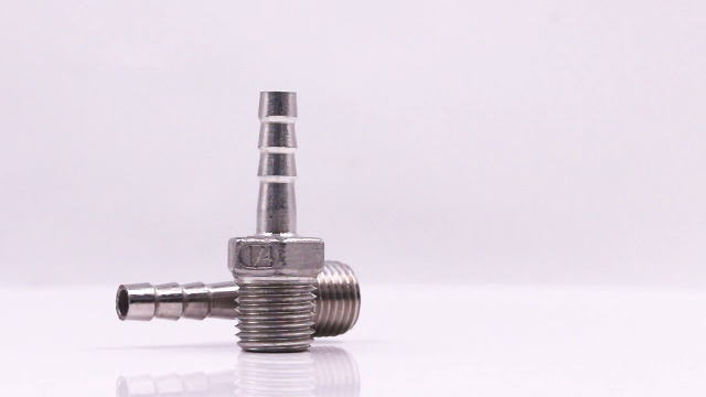 2x Stainless Steel 1/2″ Hose Barb To 1/4″ Male NPT Fitting – Water Fuel N953