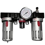 Silver Aluminum Case Pneumatic BC2000/3000/4000 Triple Drainage Separator Air Compressor(1/2")