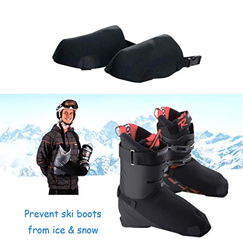 Byhoo Ski Boot Covers Warm Your Feet, 2 Snowproof Boot Gloves Universal Ski Boots Cover for Skiing Lovers Family Skiing, Toe Warmers Boot Covers - Thumbnail 3