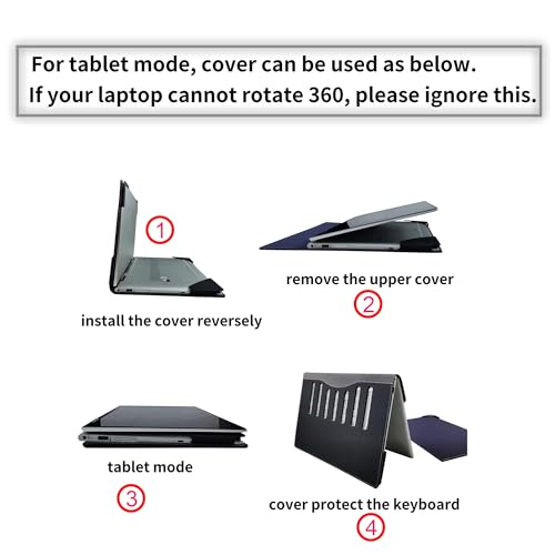 Funda para Laptop Lenovo IdeaPad 5 2-en-1 14" PU Cuero miniatura 5
