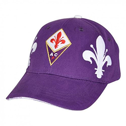 Giemme articoli promozionali - Cappellino Visiera Viola Giglio Bianco A.C. Fiorentina Prodotto Ufficiale