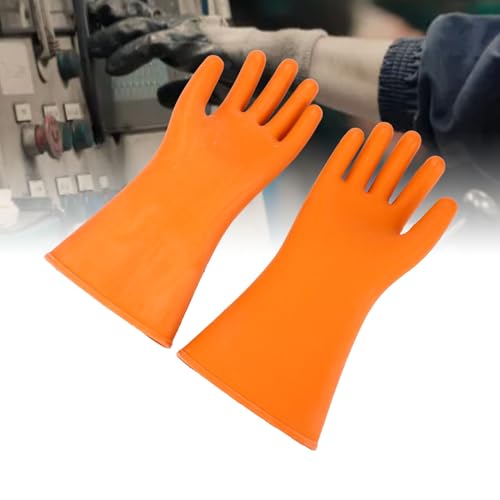 Gants d'électricien 20000V 12KV Fafeicy gants isolants en caoutchouc naturel étanches - 2