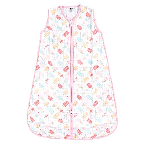 Image of Hudson Baby Unisex Baby Muslin Cotton Sleeveless Wearable Sleeping Bag, Sack, Blanket, Ice Cream, 18-24 Months