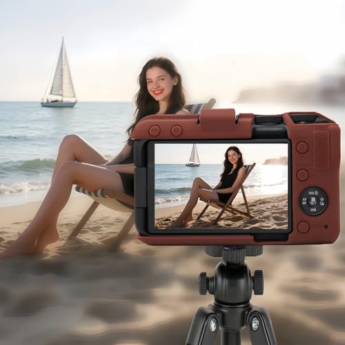 Funda de silicona para cámara Canon EOS R50 V, protectora y ligera miniatura 3