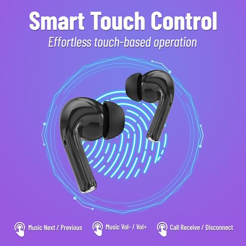 Image of AROMA TWS20 Sonic V5.4 Upto 60Hr Playtime* ENC Dual Paring Fast Charging, Heavy Bass Bluetooth