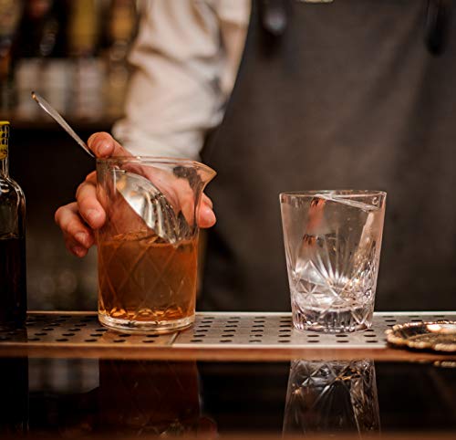 Cocktail Mixing Glass - Bar Mixing Pitcher For Stirring Drinks - 1/4-Inch Thick Walls - 17-Ounce, 2 Drink Capacity #TOP2