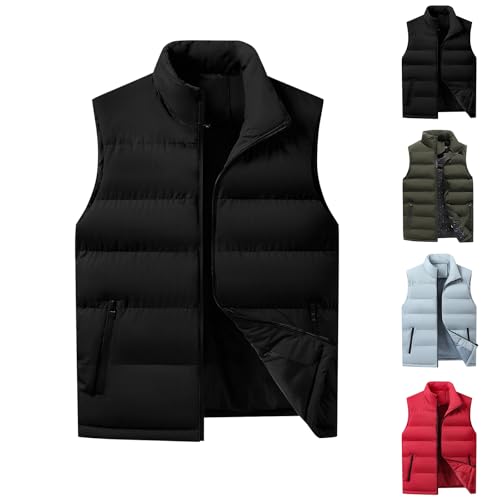 Nuaoxyeu Your Orders My Account Black of Friday Women's Gilets Plus Size Winter Body Warmer Full Zip Sleeveless Quilted Jacket Warm Thick Puffer Down Vest Cozy Fashion 1 Pound Items