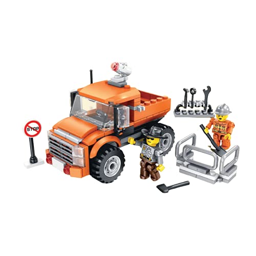 Blocos De Montar - Cidade Caminhao De Apoio - 171 Pcs - Marca Tudo