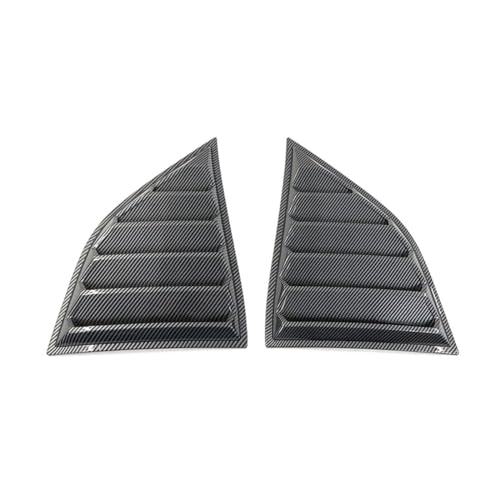 VXTMXEWTPC Xe V4 Style Window Louvers Scoop Carbon Fiber Print Left Right for Dodge for Challenger 2008-2023 Painted DCHALL08XEV4- FZ-WDL