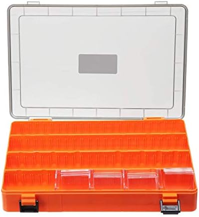 JF-XUAN Tape Dispenser 26x17x4cm Plastic Double- Sided Fishing Tackle Box Fishing Bait Box Accessories Minnow Bait Fishing Box Accessories