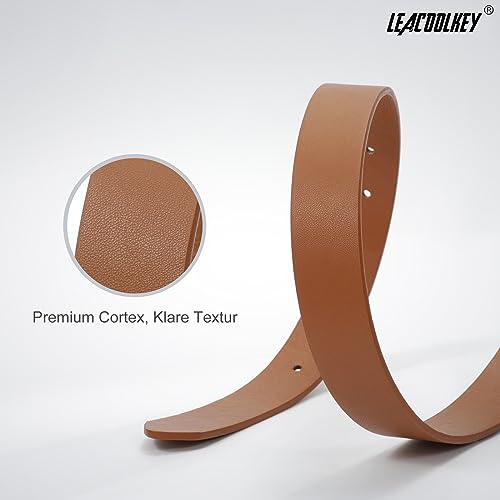 LEACOOLKEY Women Leather Belt with Gold Buckle Fashion Ladies Leather Waist Belt for Jeans Dress4
