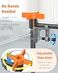Pawfly 3-in-1 Aquarium Water Changer, Gravel Cleaner Siphon Vacuum & Tank Brush – Adjustable Flow Fish Tank Cleaner with Extendable Tubing & 3.75ft Hose for Easy Water Change & Sand Washing