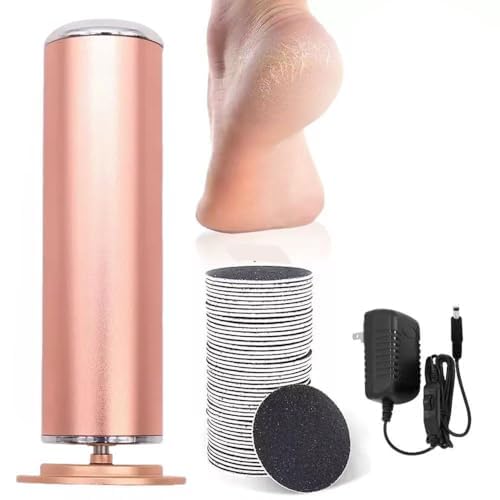 Pédicure à la maison avec le kit Honeyglow Hornhautentferner doré et ses recharges pour couples