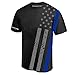 Thin Blue Line Athletic T-Shirt All-Over, Med