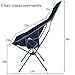 DuraLounge Portable Lightweight Folding High Back Camping Chair - Beach, Backpacking, Picnic - Breathable Mesh Pockets, Storage Bag Included