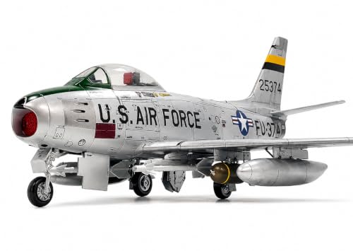 ACADEMY Hobby Model Kit 12369 F-86F-40 Sabre 1/48 Scale Plastic Aircraft Model Kit, USAF Fighter Jet, Military Airplane, Assembly Required, Korean Package Version