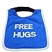 Dog slobber bib - 2 coloured 'FREE HUGS' - personalize your own | custom bespoke made | dog bandana & scarf | unique professional hand made - Waterproof backing material - high quality towel