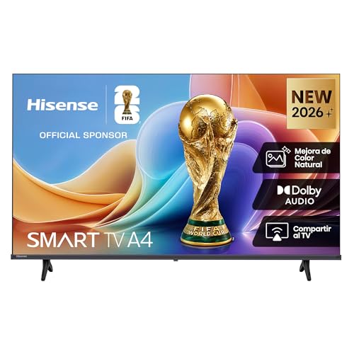 Hisense 40A4S - FHD Smart TV 40 Pulgadas,Natural Colour Enhancer, Dolby Audio, Share to TV, Reducción de Ruido, Modo Juego, Airplay, Smart Home Ready