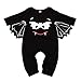 Produktbild Allence Baby-Overall-Kleidung Halloween Langarm Overall Jumpsuit Neugeborenes Baby Mädchen Bekleidungsset Cosplay Fledermaus Kostüm Kinder Romper mit Karikatur Ohr Hut (80, B-Schwarz)