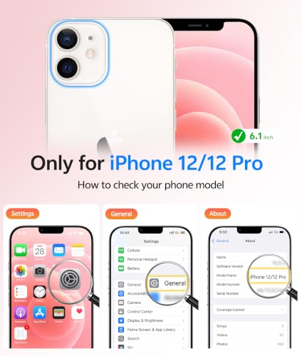 Image of FNTCASE for iPhone 12 / 12 Pro Case, with Screen Protector, Fit for Magsafe