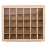 Mejora la decoración del hogar: su clásica caja decorativa de madera con tapa y transparente funciona también como un elegante organizador de exhibición de cristal, convirtiendo su colección de minerales en un llamativo acento hogareño, vitrina de madera con tapa transparente, organizador de cuentas de joyería