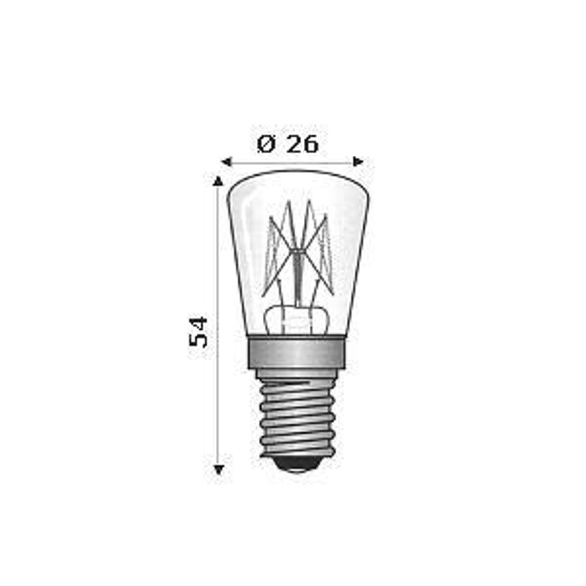 Kit de 2 Ampoules 24V 25W E14 Basse Tension pour Basculants et Portails à LED en Forme Poire