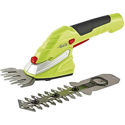 Garden Gear 7.2V Cordless Lightweight Hedge Trimming Shears with Lithium-Ion Battery 90mm Cutting Blade Cover