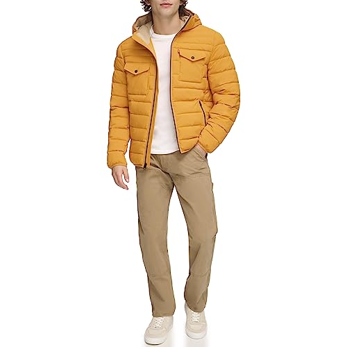 Levi's Mens Water Resistant Performance Stretch Hooded Puffer Jacket2