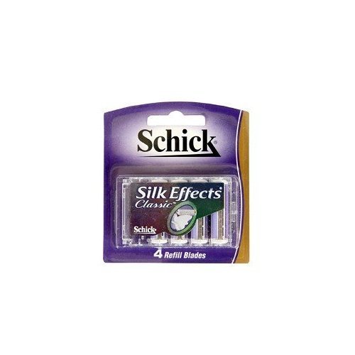 Schick Silk Effects Classic Refill Cartridges (Pack of 4)