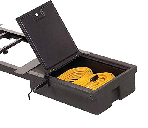 Lippert 236558 RV Double Box Under Chassis Storage Unit Black